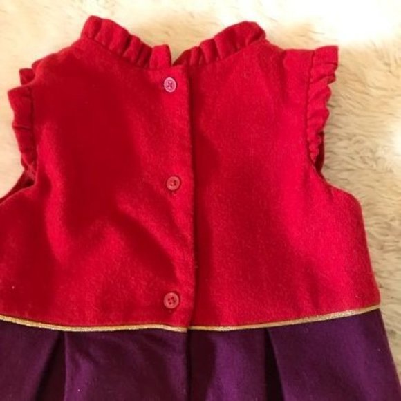 Janie and Jack Woold Blend Holiday Dress Girl 2t - Picture 6 of 8